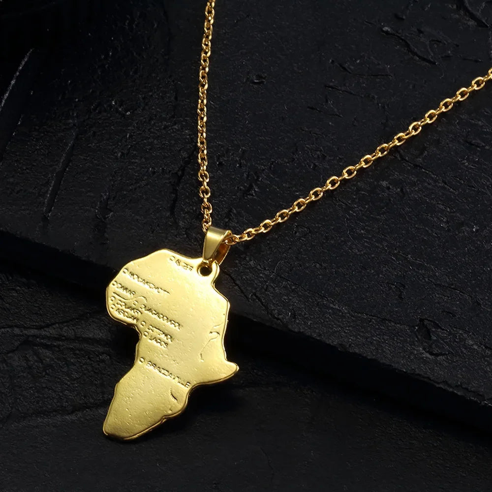 Africa Gold Necklace