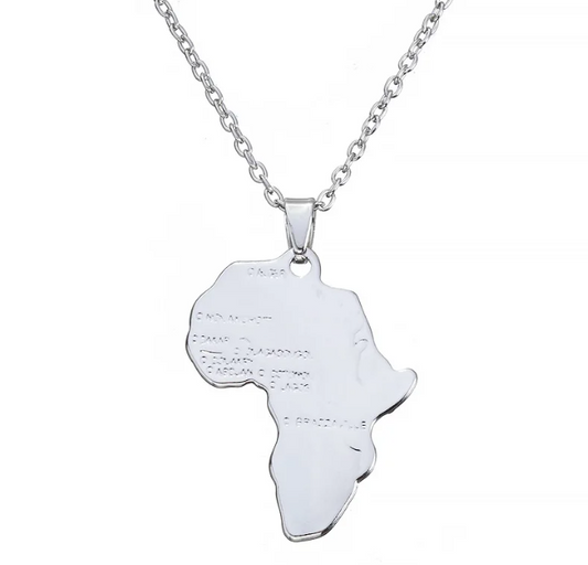 Africa Silver Necklace